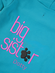 Personalised Big Sister Dog 100% Cotton Hoodie by RUFF - Image 3 of 5