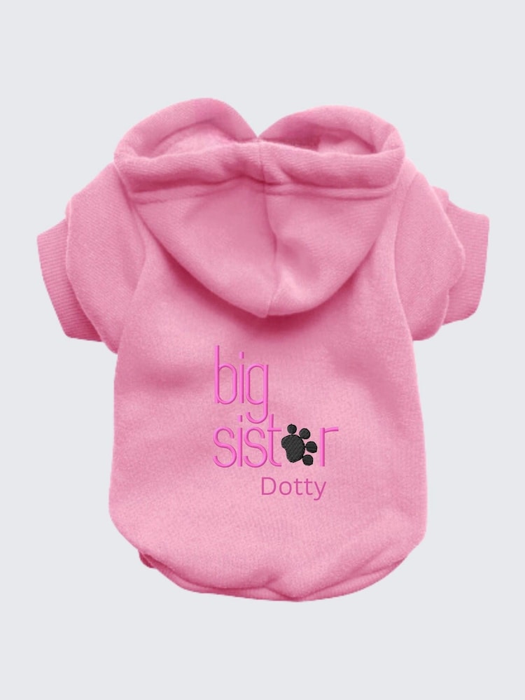 Personalised Big Sister Dog 100% Cotton Hoodie by RUFF - Image 2 of 4