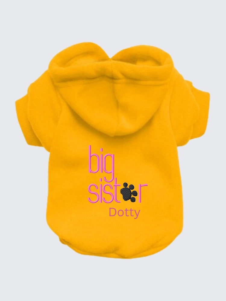 Personalised Big Sister Dog 100% Cotton Hoodie by RUFF - Image 2 of 5