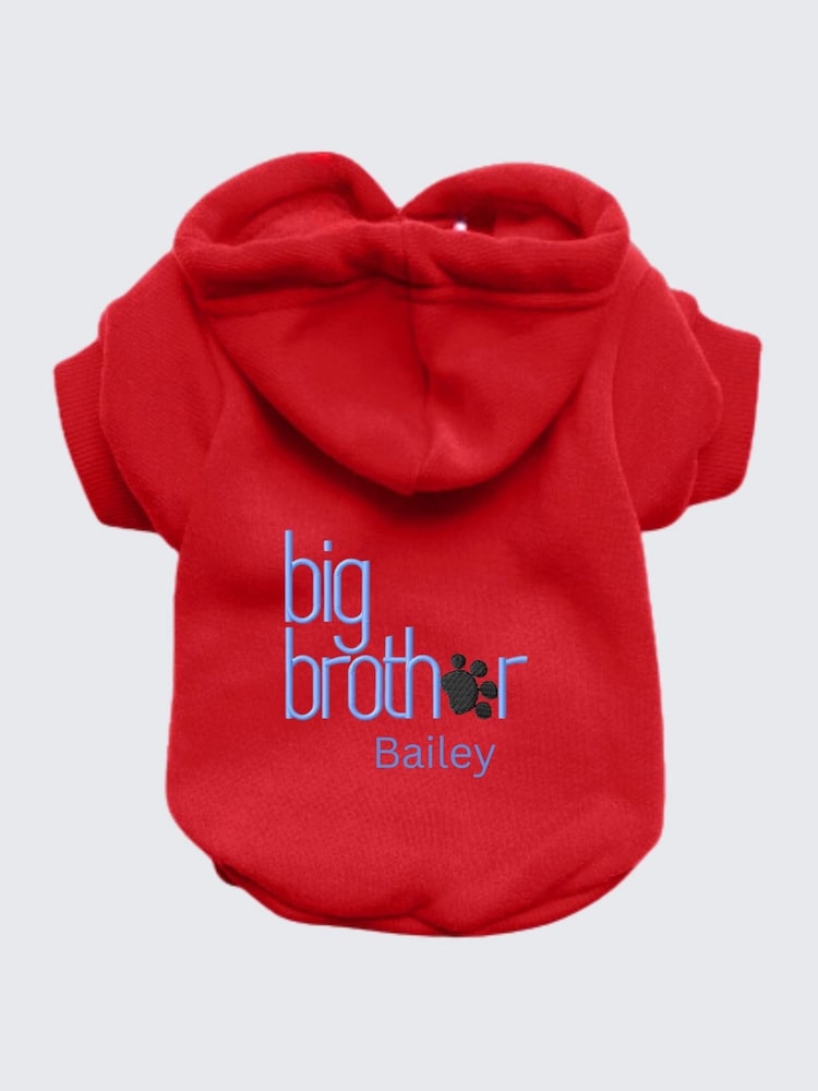 Personalised Big Brother 100% Cotton Hoodie by RUFF - Image 2 of 5