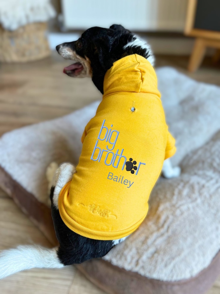 Personalised Big Brother 100% Cotton Hoodie by RUFF - Image 1 of 5