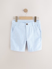 Light Blue Stripe Chino Shorts (3-16yrs) - Image 1 of 4