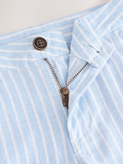 Light Blue Stripe Chino Shorts (3-16yrs) - Image 4 of 4
