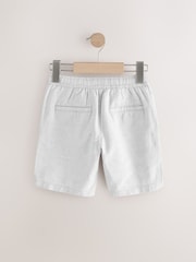 Light Grey Linen Blend Shorts (3-16yrs) - Image 6 of 8
