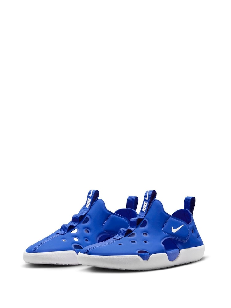 Game Royal Blue - סנדלים לילדים ונוער דגם Sunray Protect של Nike - Image 5 of 12
