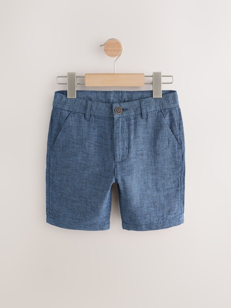 Dark Blue Chino Shorts (3-16yrs) - Image 1 of 4