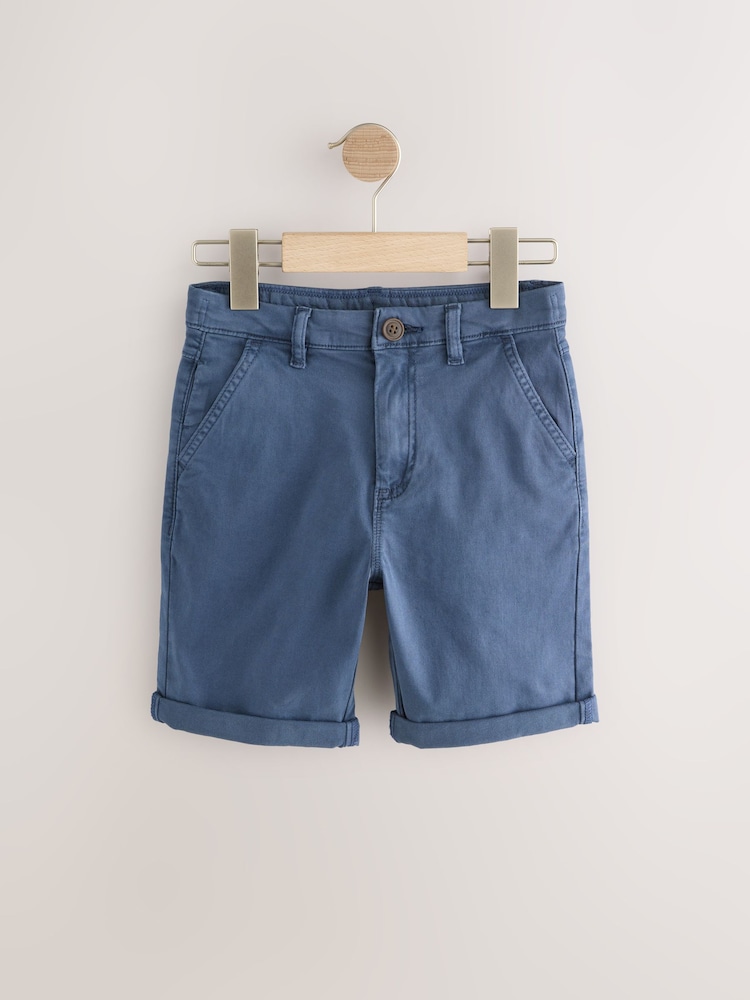Navy Washed Chino Shorts (3-16yrs) - Image 1 of 1
