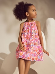 Multi Floral Print Broderie Sundress (3-16yrs) - Image 1 of 8