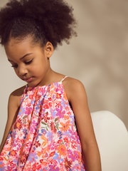 Multi Floral Print Broderie Sundress (3-16yrs) - Image 2 of 8