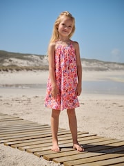 Multi Floral Print Broderie Sundress (3-16yrs) - Image 6 of 8