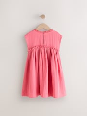 Pink Crochet Trim Summer Dress (3-16yrs) - Image 6 of 8
