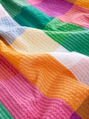 Rainbow Check 100% Cotton Summer Dress (3-16yrs) - Image 8 of 8