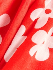 Red Floral 100% Cotton Summer Dress (3-16yrs) - Image 7 of 7