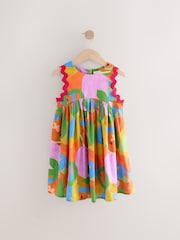 Red Ric Rac Trim Sun Summer Dress (3-16yrs) - Image 5 of 8