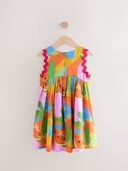 Red Ric Rac Trim Sun Summer Dress (3-16yrs) - Image 6 of 8