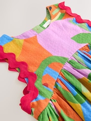 Red Ric Rac Trim Sun Summer Dress (3-16yrs) - Image 7 of 8