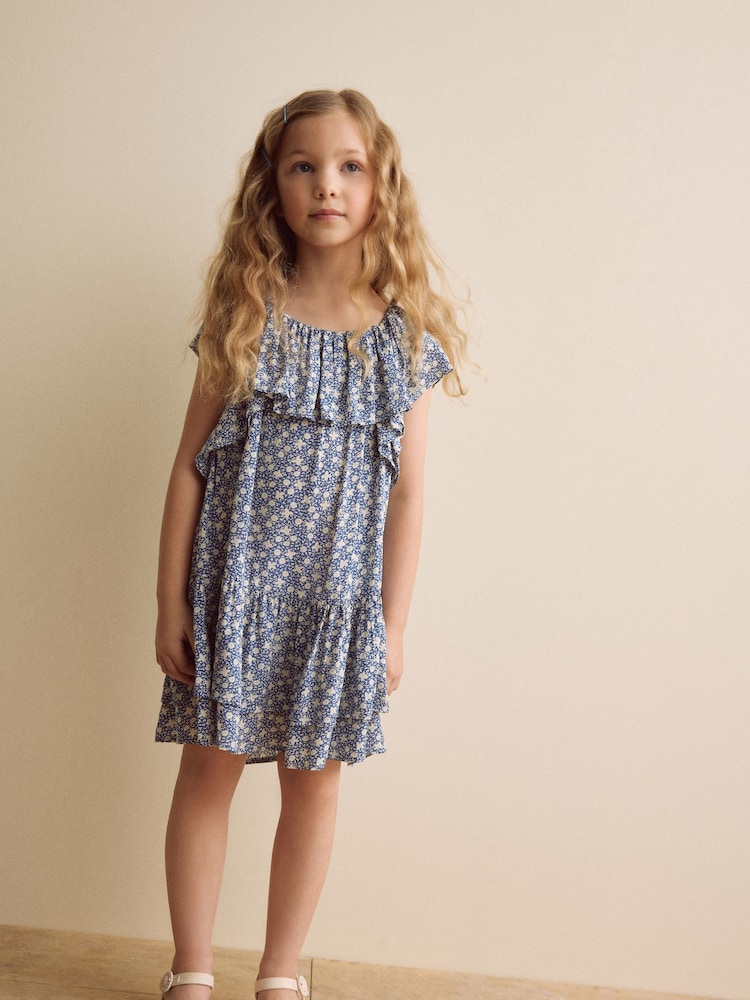 Florecitas azules - Vestido de verano con volantes (3-16 años) - Imagen 1 de 8 Florecitas azules - Vestido de verano con volantes (3-16 años) - Imagen 1 de 8