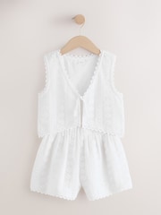 White Crochet Beach Co-ord Set (3-16yrs) - Image 4 of 7