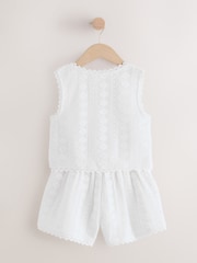 White Crochet Beach Co-ord Set (3-16yrs) - Image 5 of 7