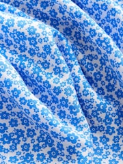 Blue Ditsy Button Summer Dress (3-16yrs) - Image 7 of 8