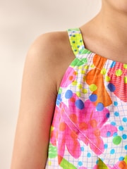 Multi Floral Wrap Detail Playsuit (3-16yrs) - Image 4 of 7