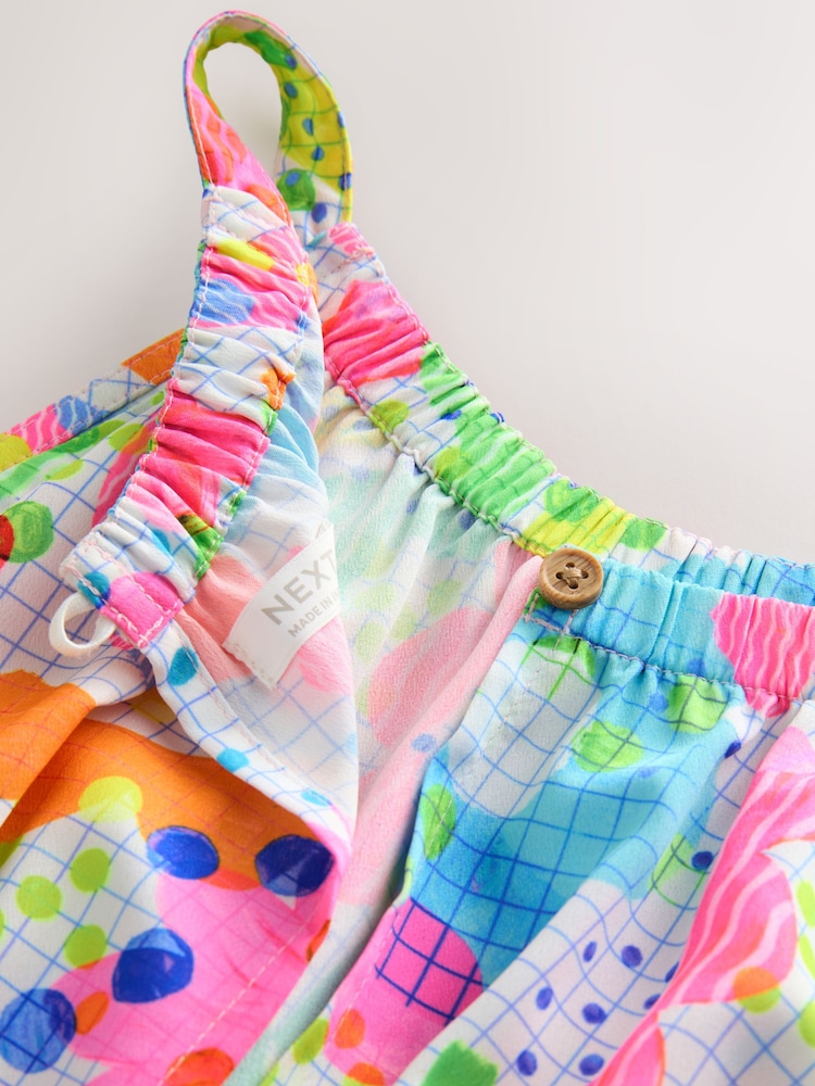 Multi Floral Wrap Detail Playsuit (3-16yrs) - Image 7 of 7