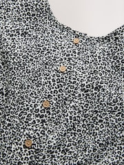 Black/White Printed Playsuit (3-16yrs) - Image 8 of 8