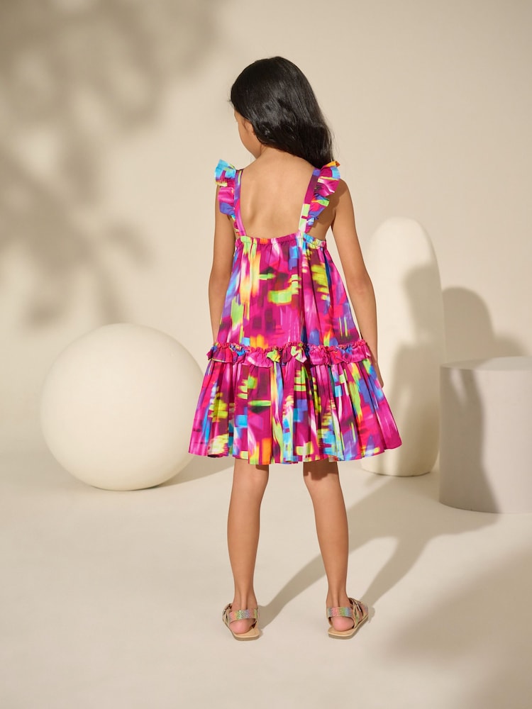 Morado difuminado - Vestido de verano estampado (3-16 años) - Imagen 2 de 8 Morado difuminado - Vestido de verano estampado (3-16 años) - Imagen 2 de 8
