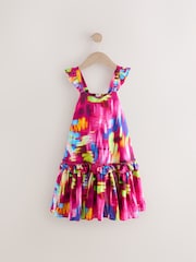 Purple Blur Printed Summer Dress (3-16yrs) - Image 5 of 8