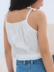 White 100% Cotton Camisole Top (3-16yrs) - Image 2 of 8