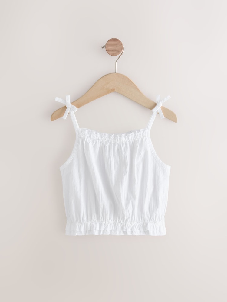 White 100% Cotton Camisole Top (3-16yrs) - Image 5 of 8