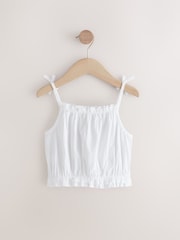 White 100% Cotton Camisole Top (3-16yrs) - Image 6 of 8