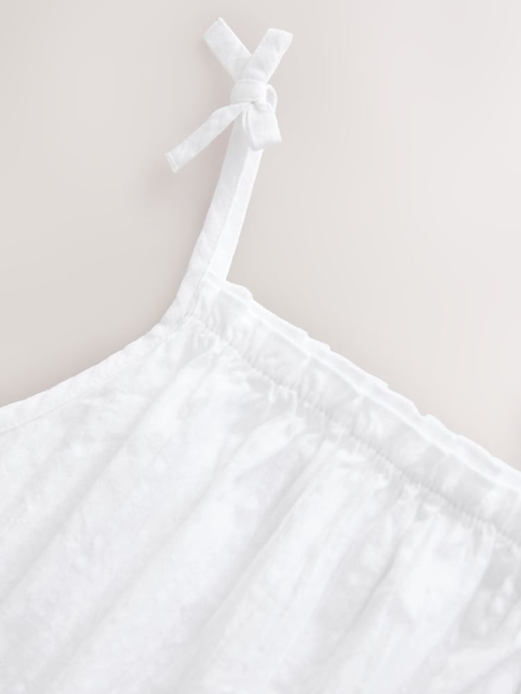 White 100% Cotton Camisole Top (3-16yrs) - Image 8 of 8