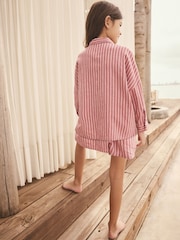 Pink Stripe Shirt And Shorts Co-ord Set (3-16yrs) - Image 3 of 8