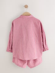 Pink Stripe Shirt And Shorts Co-ord Set (3-16yrs) - Image 6 of 8