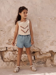 Ecru Crochet Top (3-16yrs) - Image 1 of 10