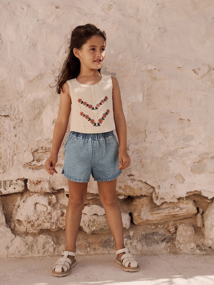 Ecru Crochet Top (3-16yrs) - Image 1 of 10