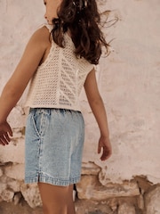 Ecru Crochet Top (3-16yrs) - Image 5 of 10