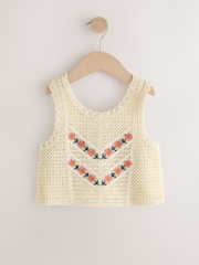 Ecru Crochet Top (3-16yrs) - Image 7 of 10