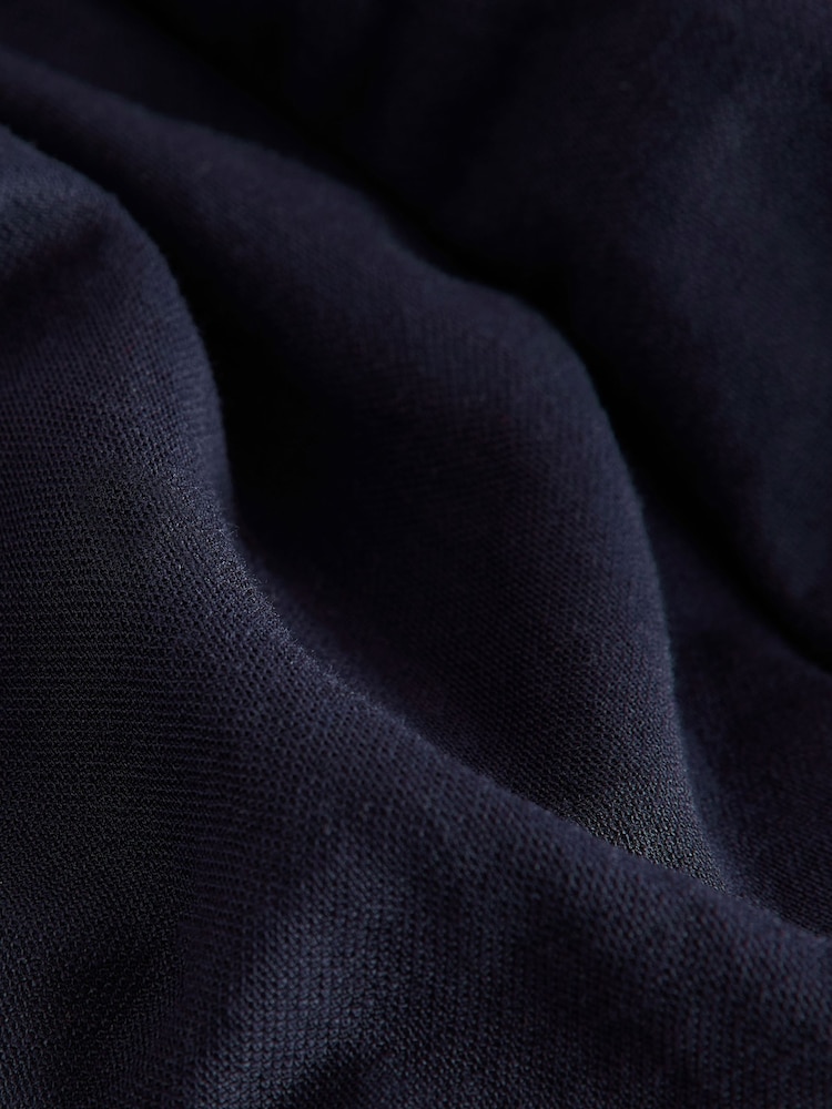 Navy Pintuck V-Neck Top - Image 6 of 7