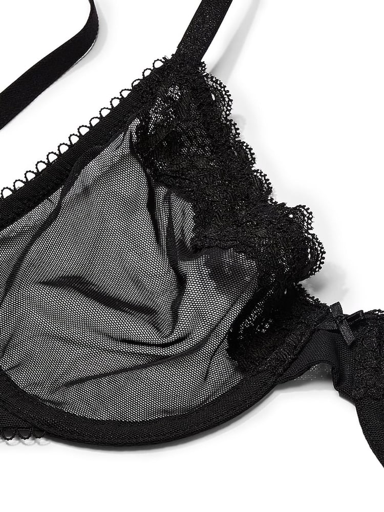 Victoria's Secret Black Unlined Demi Bra - Image 4 of 4 Victoria's Secret Black Unlined Demi Bra - Image 4 of 4