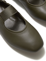 FitFlop Green Delicato Poise Leather Mary Janes Shoes - Image 6 of 6