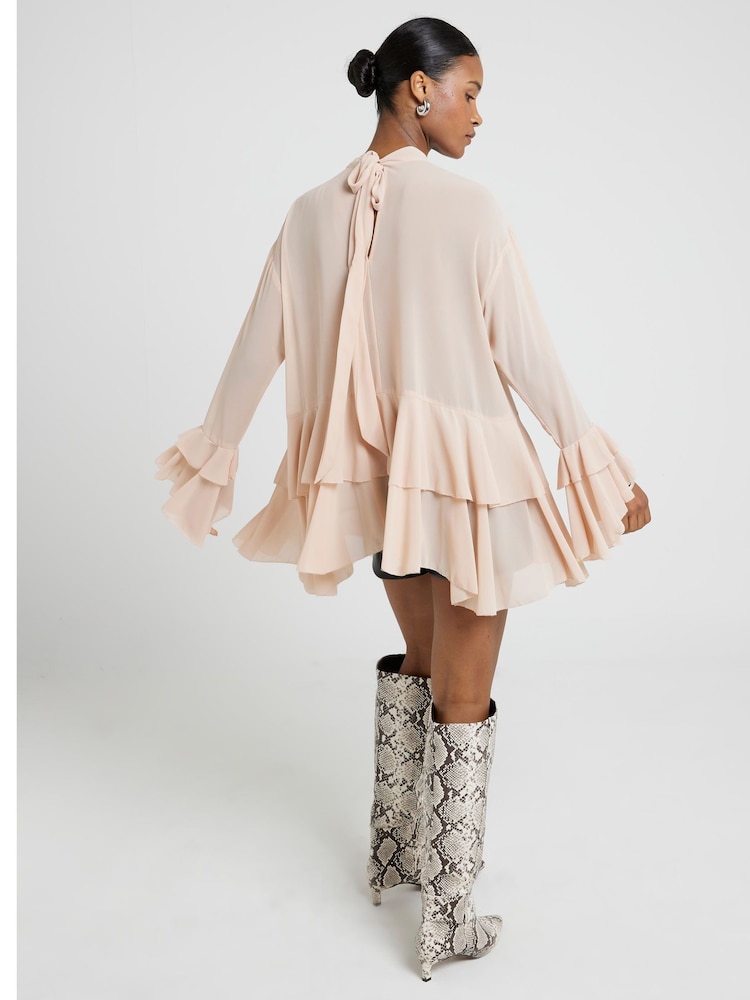 River Island Pink Ruffle Blouse - Image 4 of 4