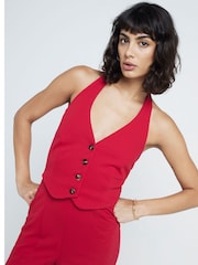 River Island Halter Neck Waistcoat Jumpsuit - Imagen 4 de 6