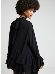 River Island Black Ruffle Blouse - Image 2 of 4