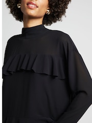 River Island Black Ruffle Blouse - Image 3 of 4