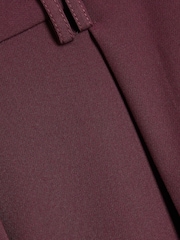 River Island Red Petite Burgundy Wide Leg Trousers - Image 5 of 5