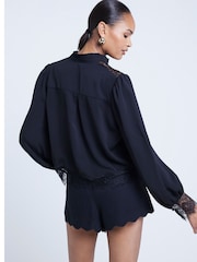 River Island Bluse mit Spitzeneinsatz - Bild 2 von 6