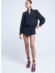 River Island Bluse mit Spitzeneinsatz - Bild 3 von 6