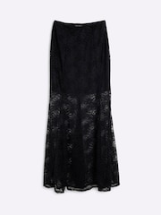 River Island Black Lace Maxi Skirt - Image 5 of 6
